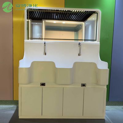 AMBER Медицинские раковины для мытья с двойной чашей, датчиком колена, с зеркалом